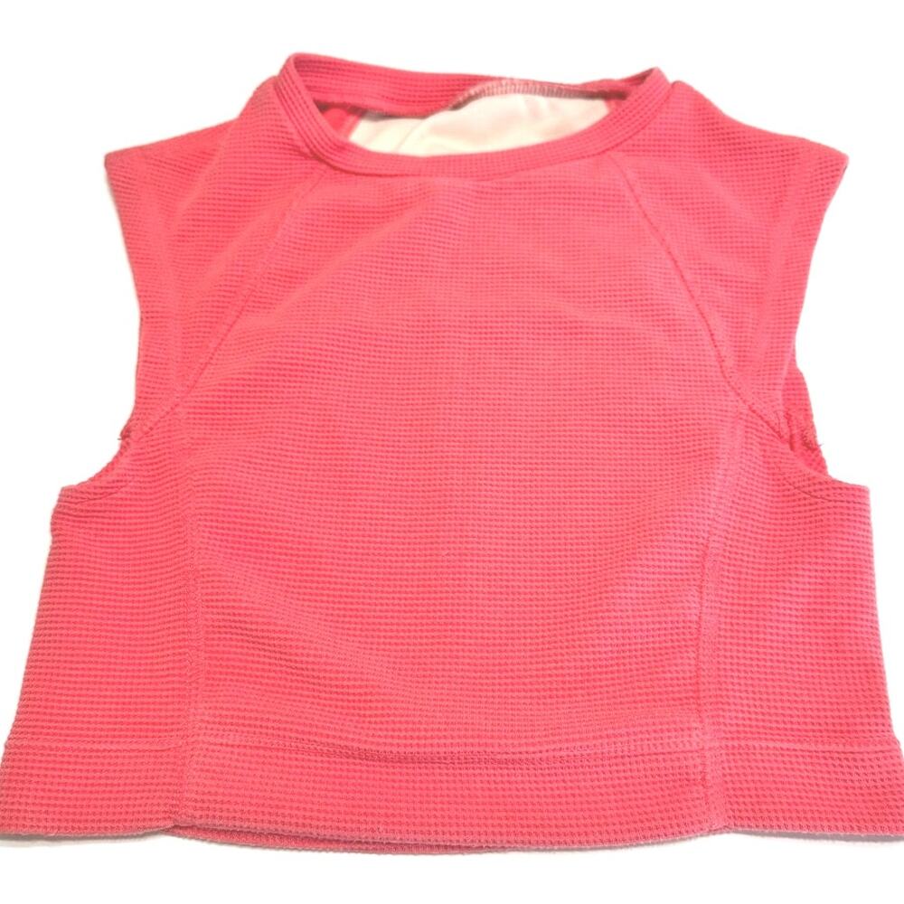 Jo+Jax Coral Waffle Knit Crop Top XSA Adult XS Dance Activewear
